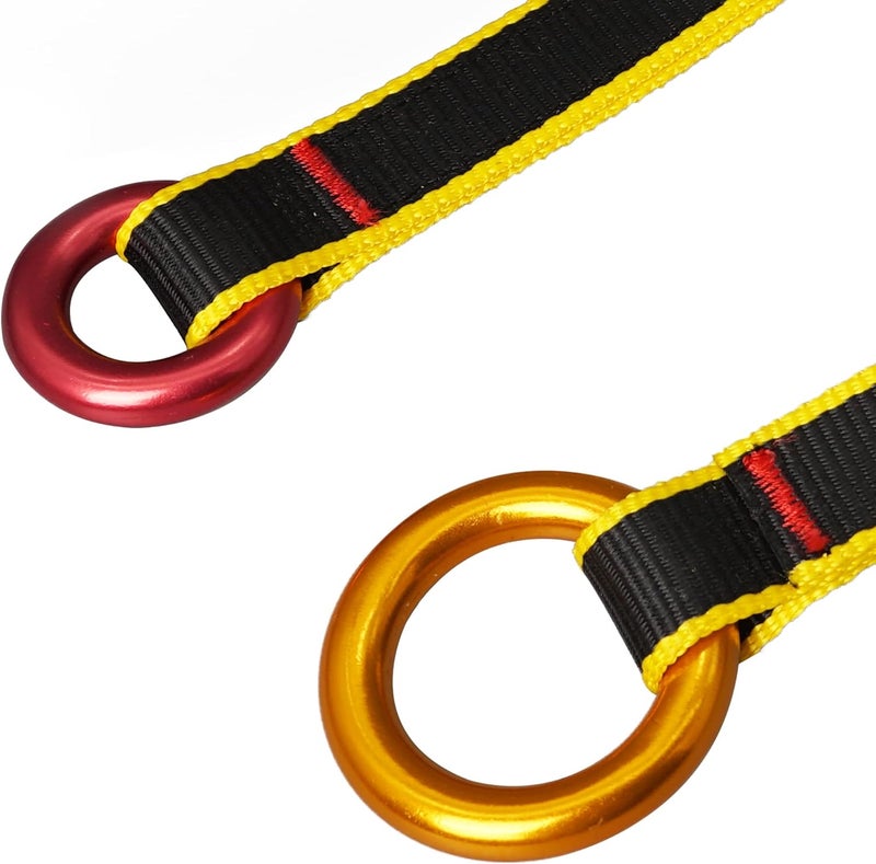 SOB Aluminum Alloy Rappel Ring Equipment Climbing Belay Rappel O-Ring Connection Ring for Rock Climbing, Arborist, Rescue, Hammock Slackline Tension, Set of 2 - Image 5